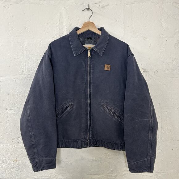 Carhartt Other - Vintage Carhartt Blanket-Lined Detroit Jacket “Petrol Blue” J204 PTB